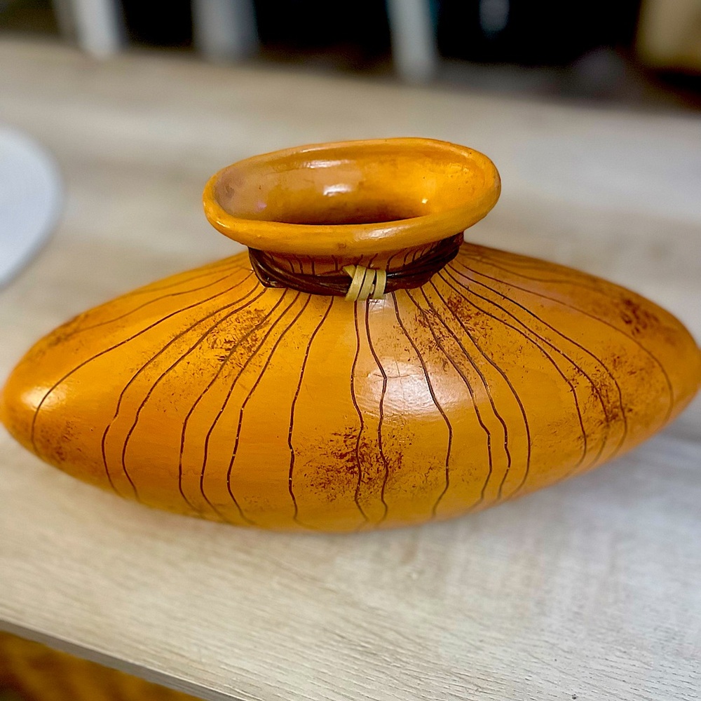 Unique Oval Shaped Vase made in the Philippians